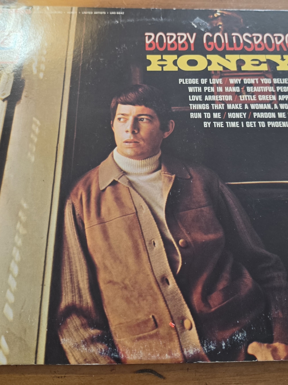 Bobby Goldsboro Honey Vinyl Record,Run to me,Pardon me miss,1968 Pop,Country